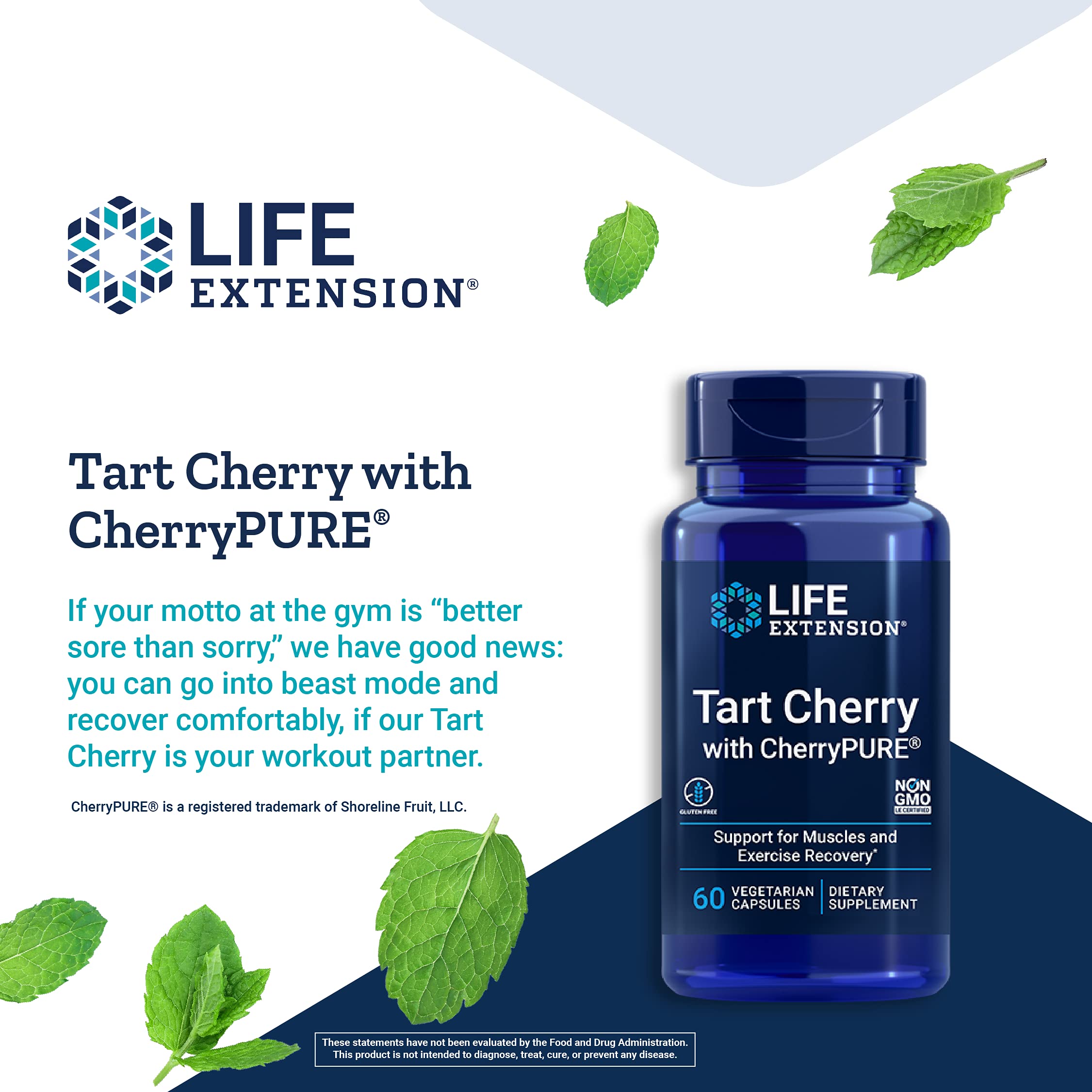 Foto 5 pulgar | Suplemento Life Extension Tart Cherry 60 Cápsulas - Venta Internacional