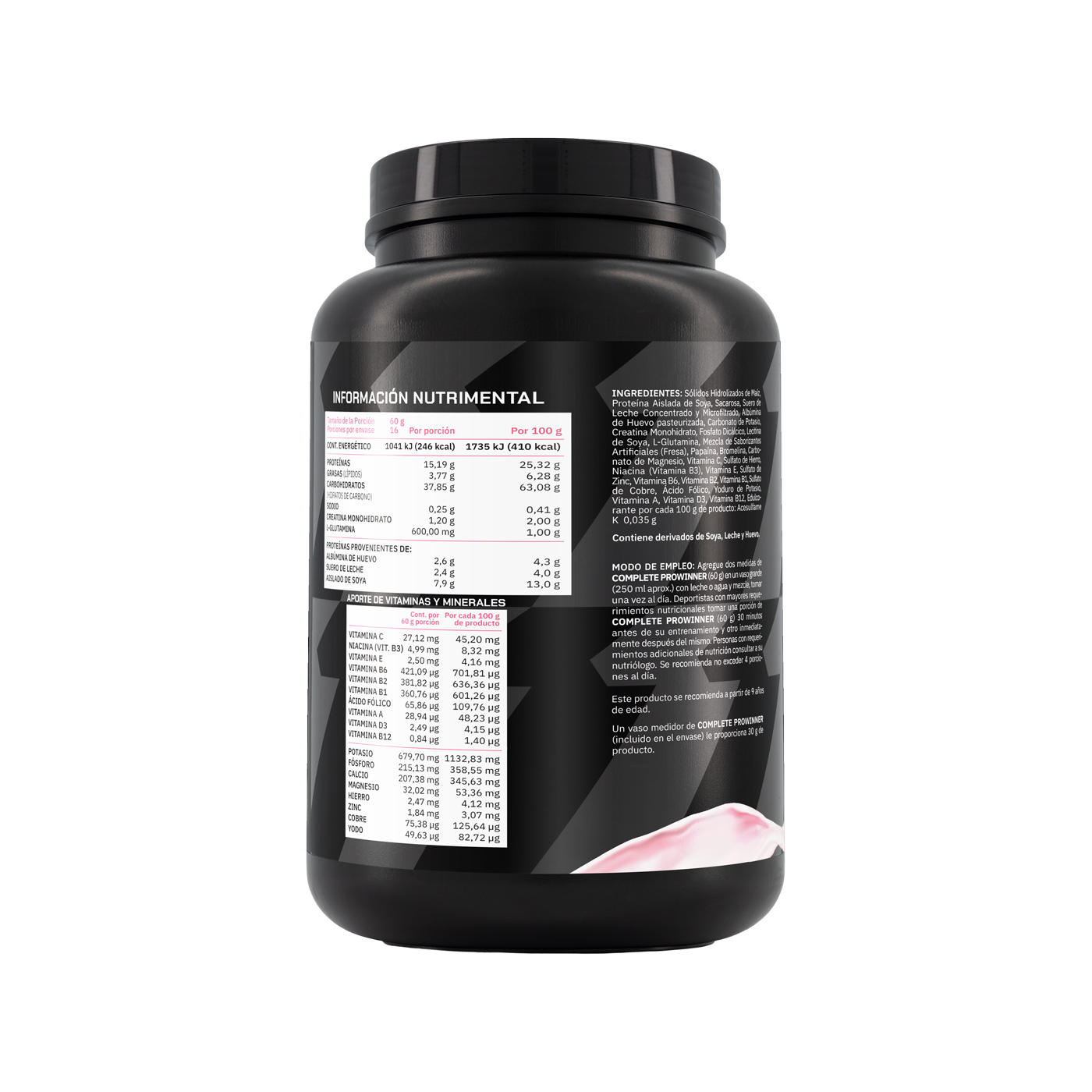 Foto 4 pulgar | Suplemento Complete Prowinner Sabor Fresa 1kg