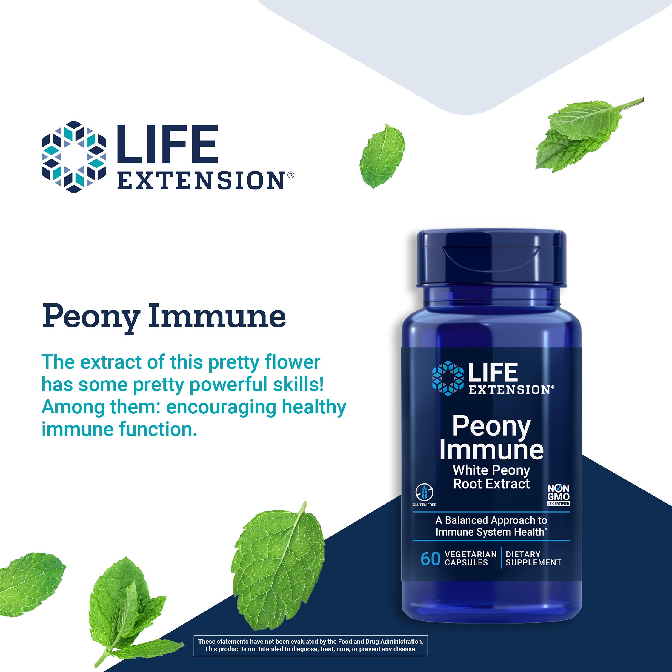 Foto 5 pulgar | Suplemento Life Extension Peony Immune 60 Cápsulas - Venta Internacional