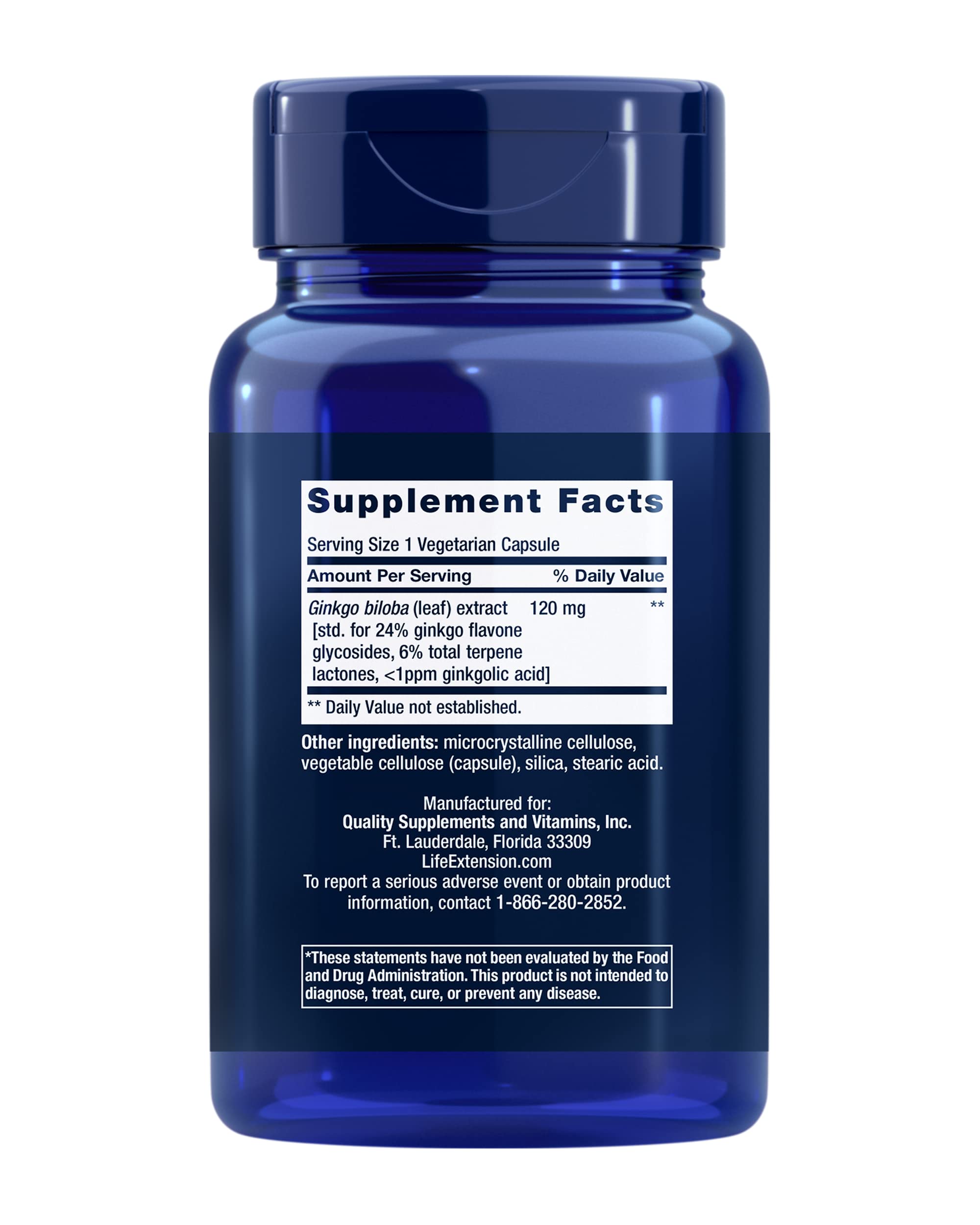 Foto 2 | Extracto De Ginkgo Biloba De Supplement Life Extension, 60 Ml - Venta Internacional.
