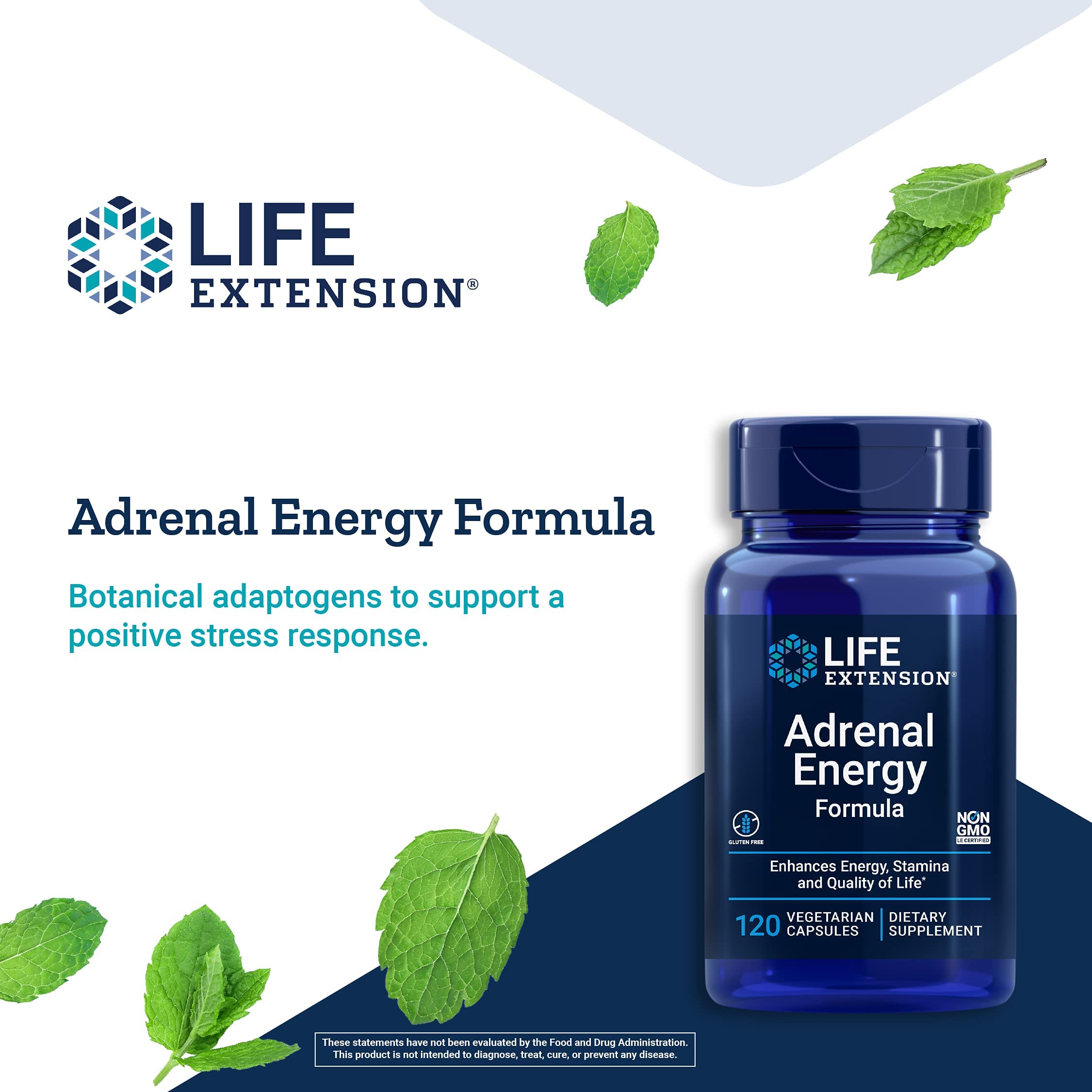 Foto 5 pulgar | Suplemento Life Extension Adrenal Energy 120 Cápsulas - Venta Internacional