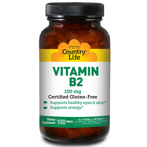 Suplemento Country Life De Vitamina B-2, 100 Comprimidos (paquete De 6) - Venta Internacional.