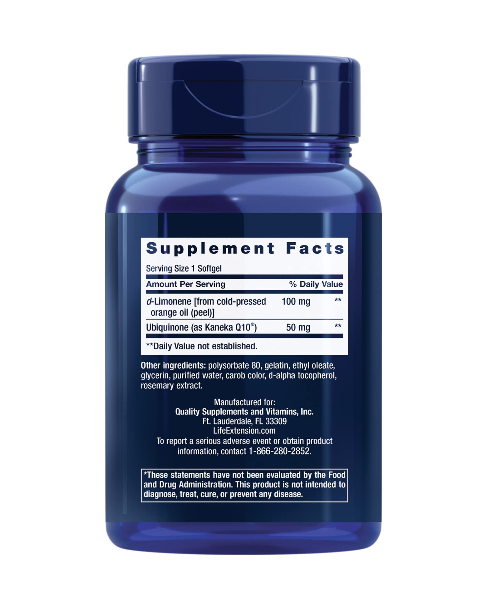 Foto 3 pulgar | Suplemento Life Extension de Coq10 Superabsorbible 50 Mg 60 G - Venta Internacional