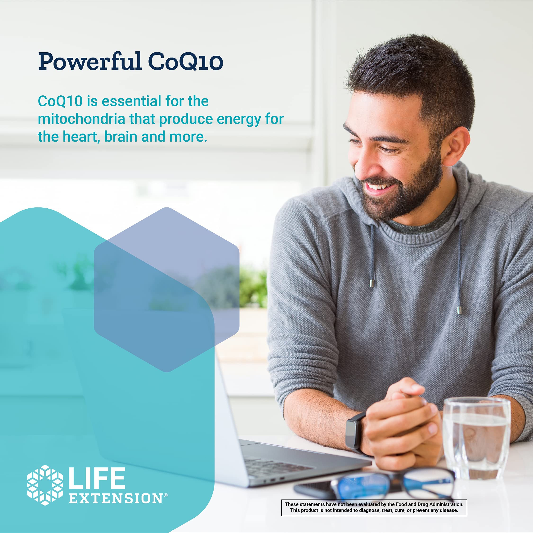 Foto 7 pulgar | Suplemento Life Extension de Coq10 Superabsorbible 50 Mg 60 G - Venta Internacional
