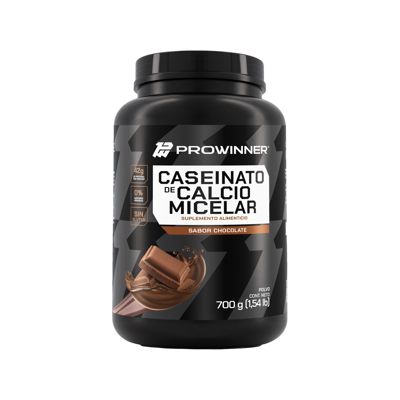 Foto 2 pulgar | Suplemento Caseinato Micelar Prowinner Sabor Chocolate 700 Gramos