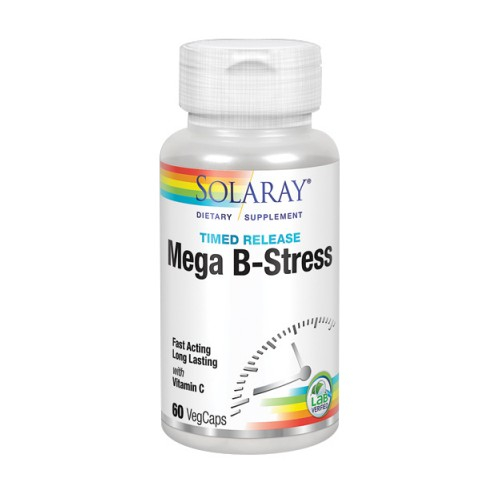 Foto 2 pulgar | Suplemento Solaray Mega B-stress, 60 Cápsulas, Paquete De 6 - Venta Internacional.