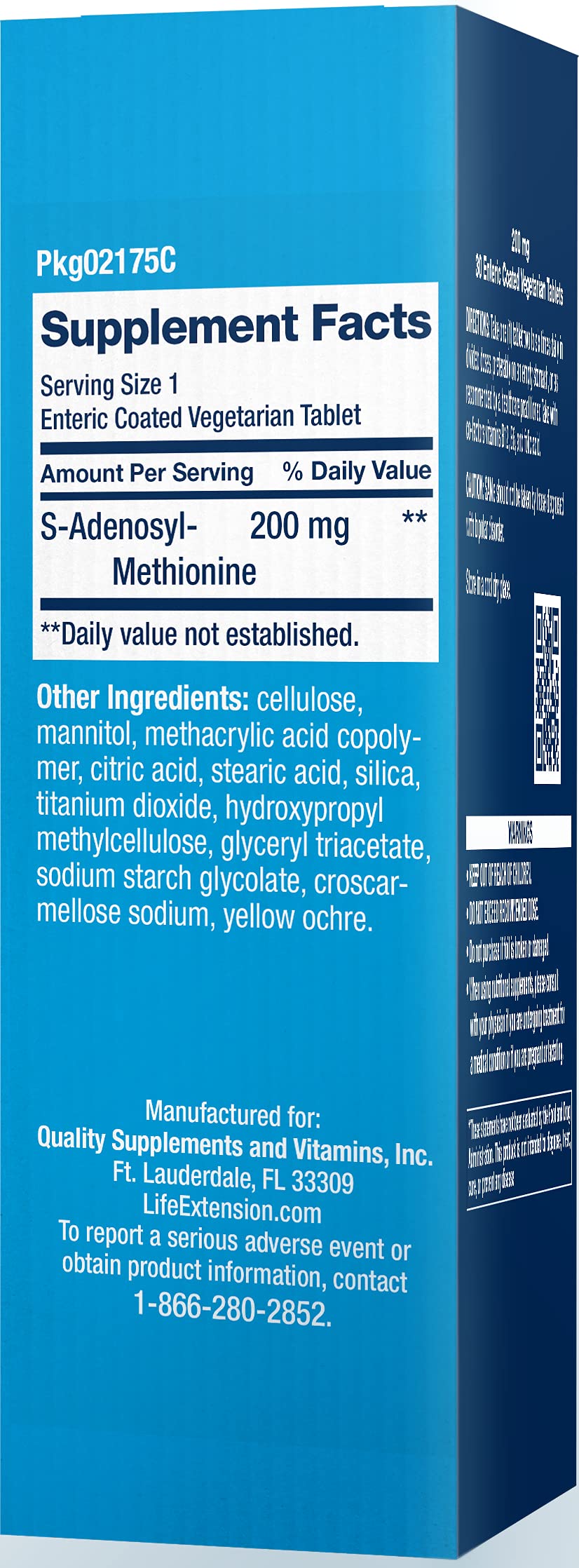 Foto 3 pulgar | Suplemento Life Extension Same 200 Mg 30 Comprimidos - Venta Internacional