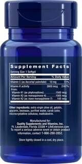 Foto 2 | Suplemento Life Extension Super K Con Advanced K2 Complex 90 - Venta Internacional.