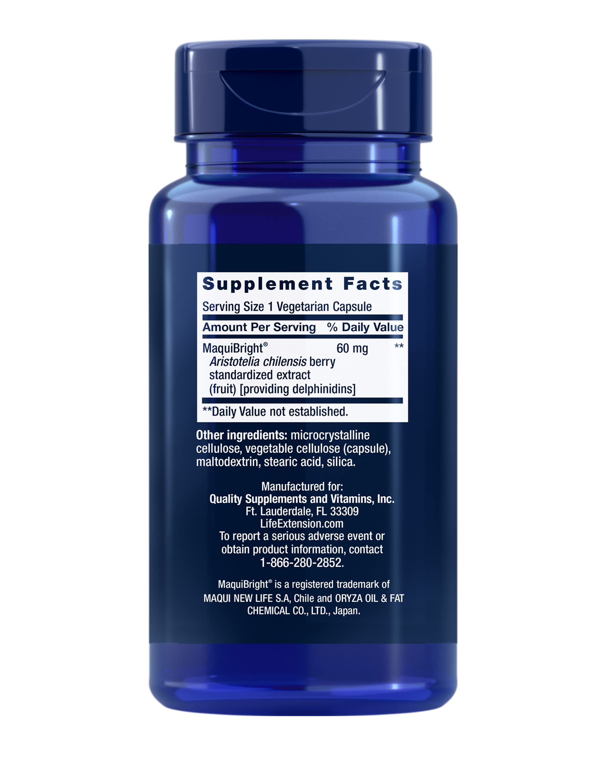 Foto 3 pulgar | Soporte Lagrimal Supplement Life Extension Con Maquibright 60 Mg - Venta Internacional.