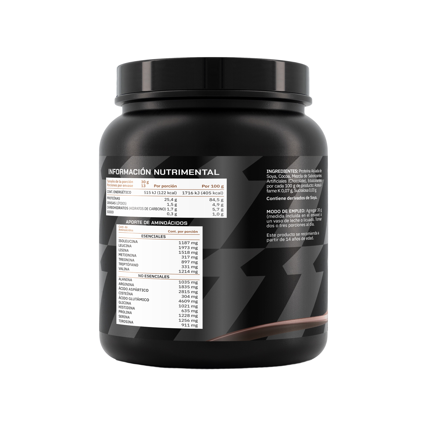 Foto 4 pulgar | Suplemento Proteína 90% Soya ProWinner Sabor Chocolate 400 g
