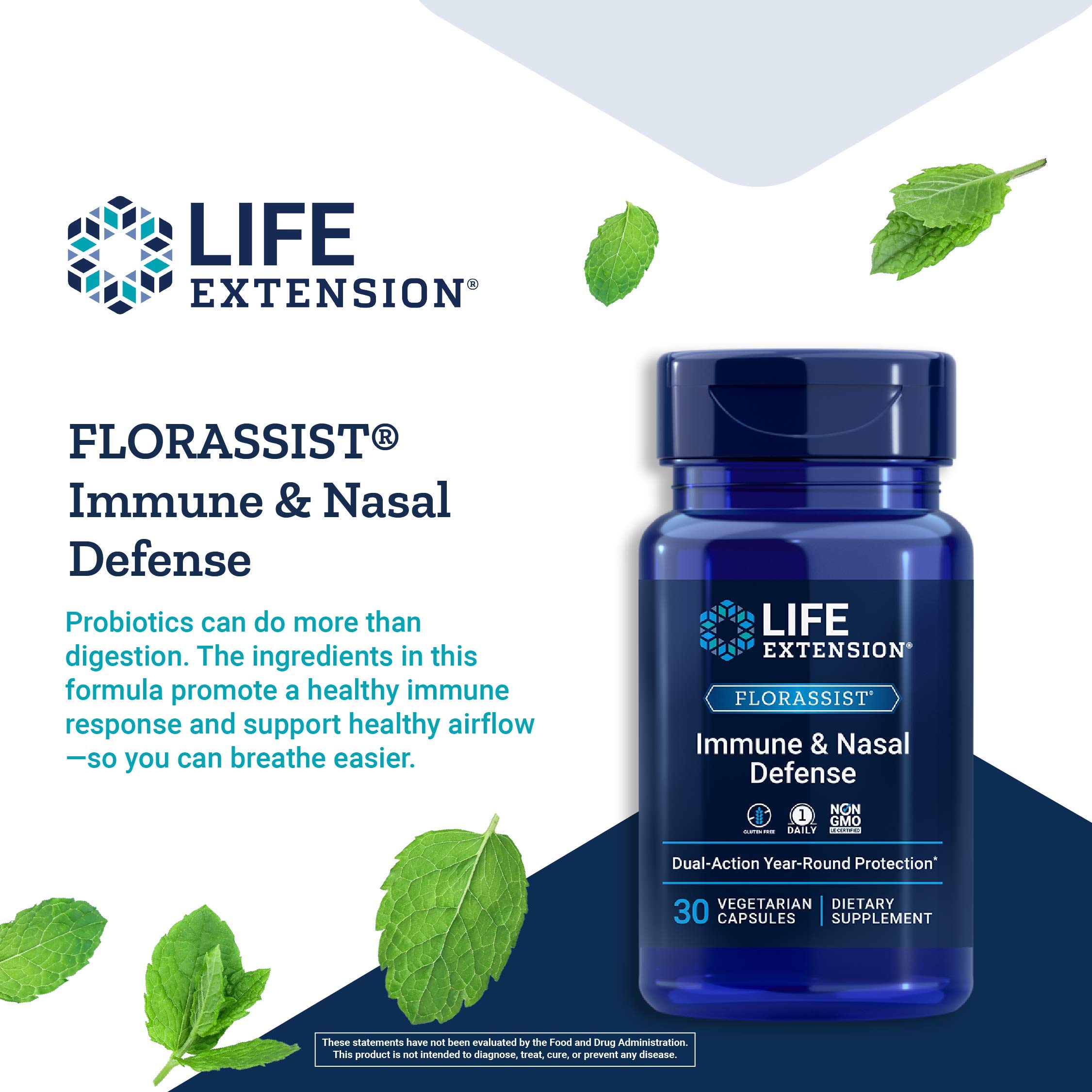 Foto 5 pulgar | Probiotic Life Extension Florassist Defensa Inmunológica Y Nasal - Venta Internacional.
