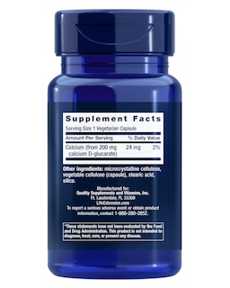 Foto 2 | Suplemento Life Extension D-glucarato de Calcio 200 Mg 60 Cápsulas - Venta Internacional