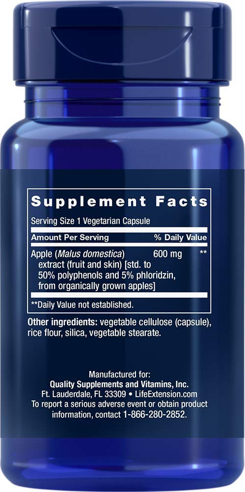 Foto 4 pulgar | Supplement Life Extension Applewise 600 Mg 30 Comprimidos - Venta Internacional.