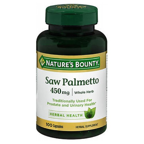 Suplemento Nature's Bounty Saw Palmetto 100 Cápsulas - Venta Internacional.