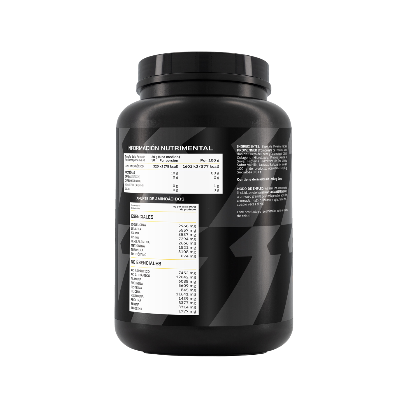 Foto 4 pulgar | Suplemento Zero Carbs Prowinner Sabor Vainilla 1kg