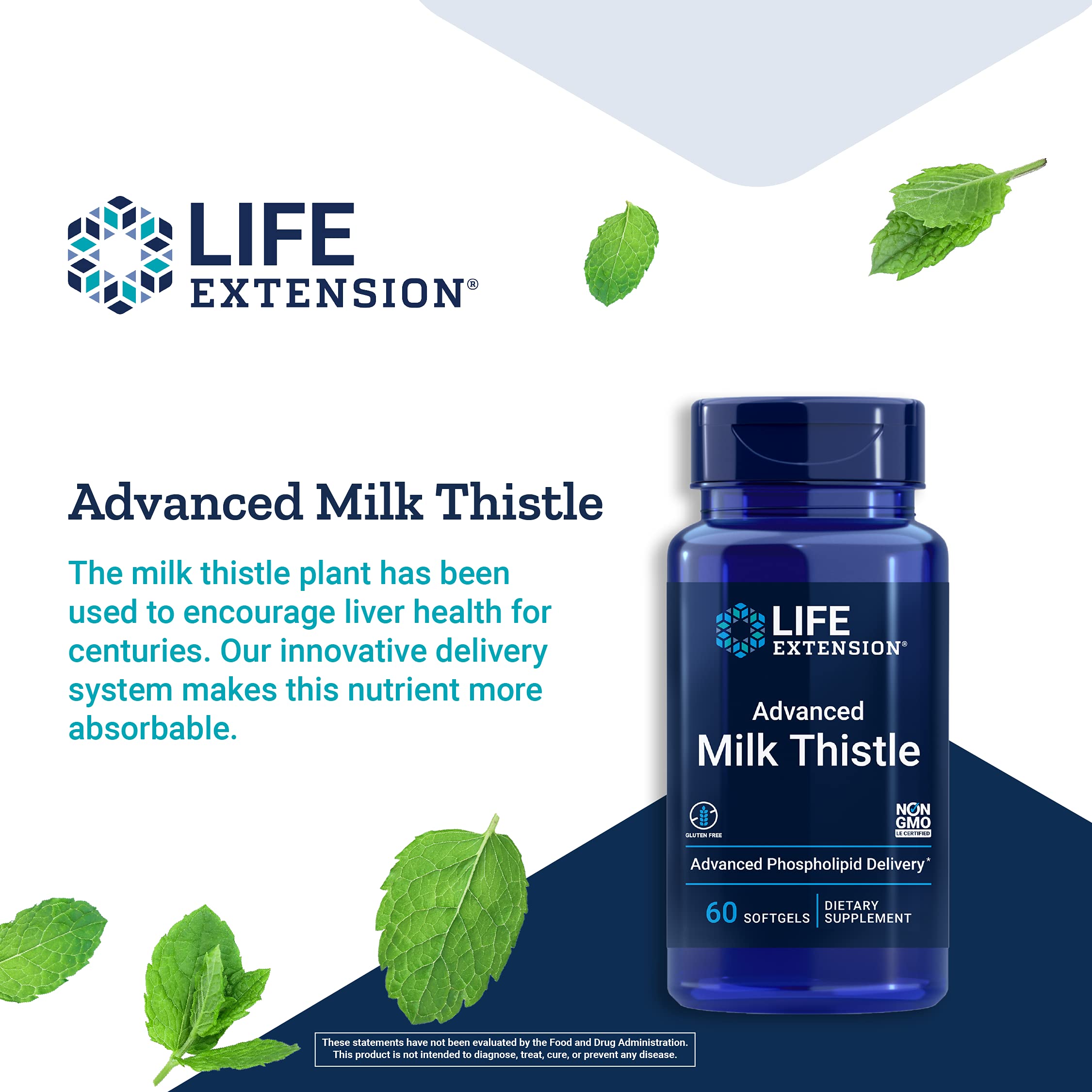 Foto 4 pulgar | Suplemento Life Extension Milk Thistle Con Fosfolípidos - Venta Internacional.