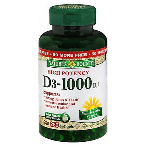 Suplemento Nature's Bounty D3 De Alta Potencia 200 Comprimidos X 6 - Venta Internacional.