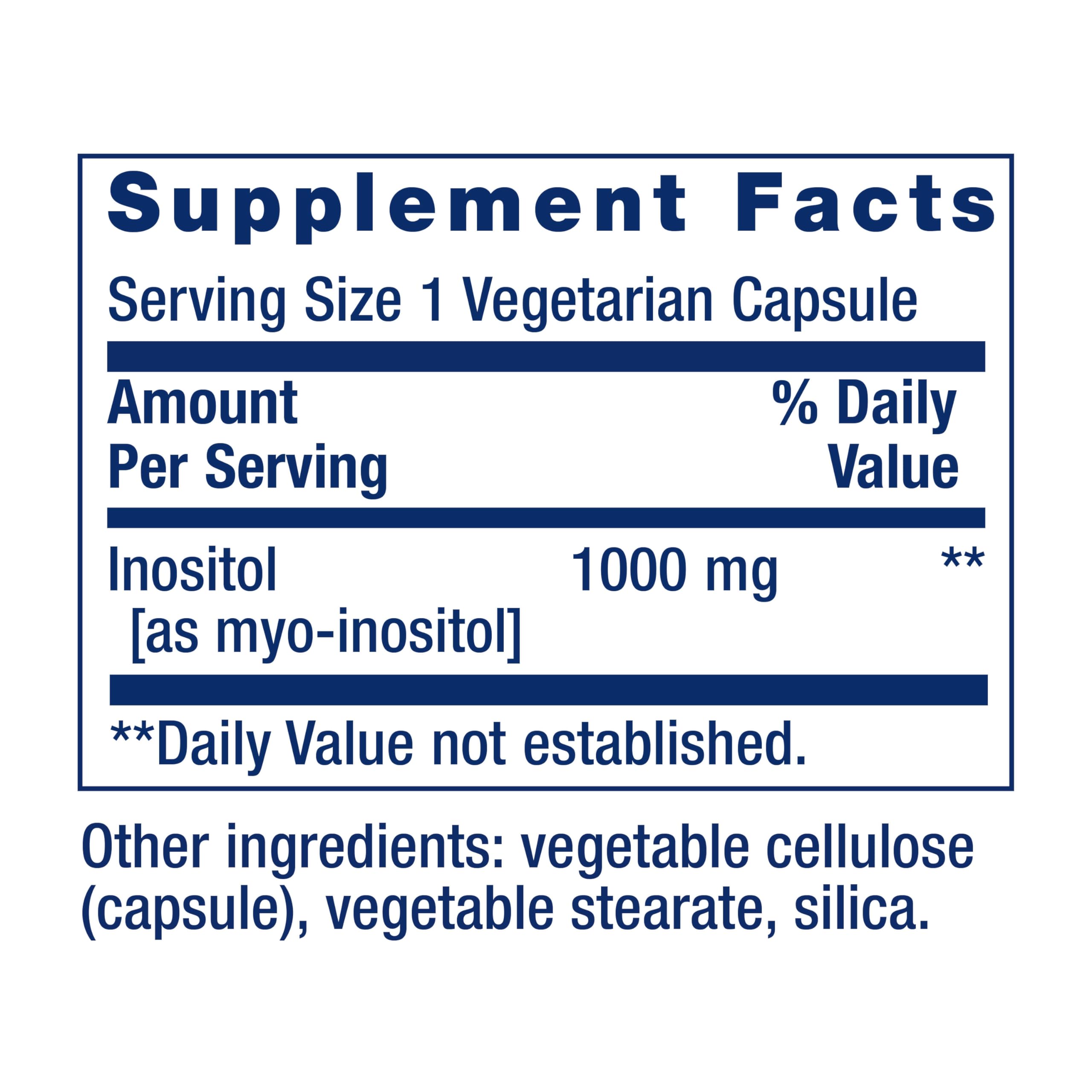 Foto 4 pulgar | Cápsulas De Inositol Supplement Life Extension De 1000 Mg De Mioinositol - Venta Internacional.