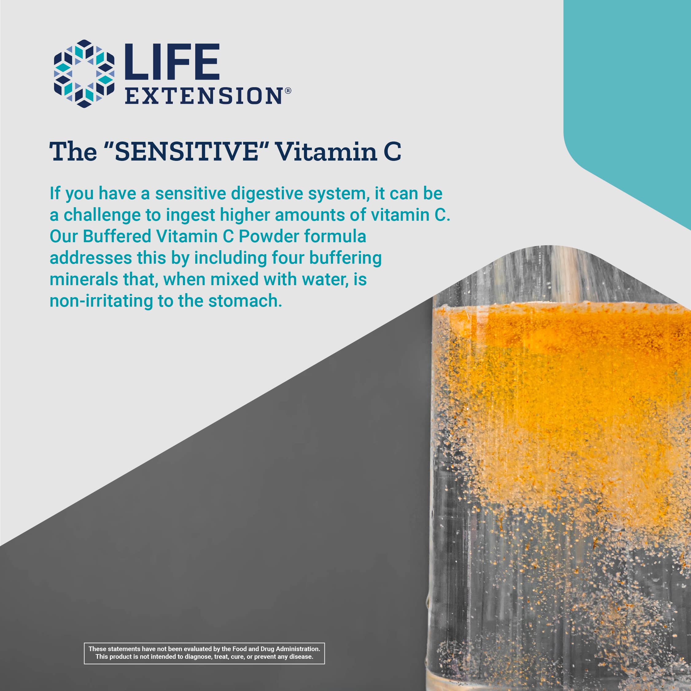 Foto 4 | Ácido Ascórbico Tamponado De Vitamina C En Polvo Life Extension - Venta Internacional.