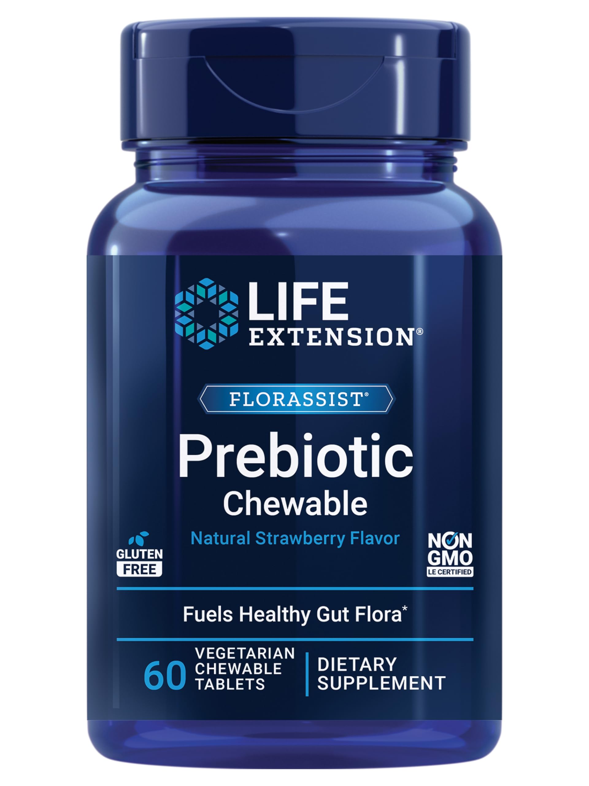 Foto 1 | Prebiótico Masticable Life Extension Florassist Fresa - Venta Internacional