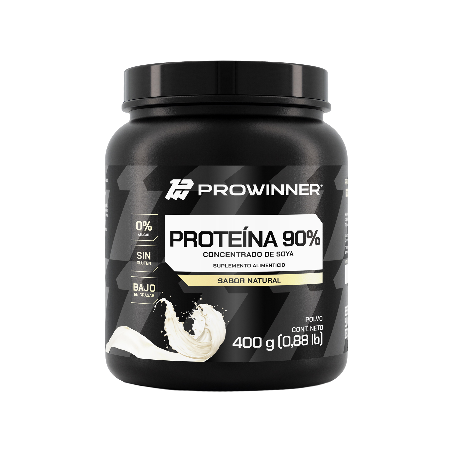 Foto 1 | Suplemento Proteína 90% Soya ProWinner Sabor Natural 400g