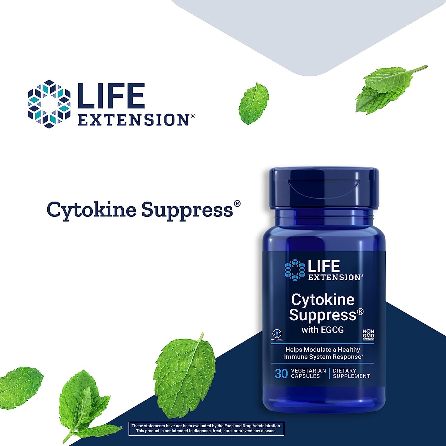 Foto 4 pulgar | Suplemento Life Extension Cytokine Suppress Con Egcg 30 Cápsulas - Venta Internacional.