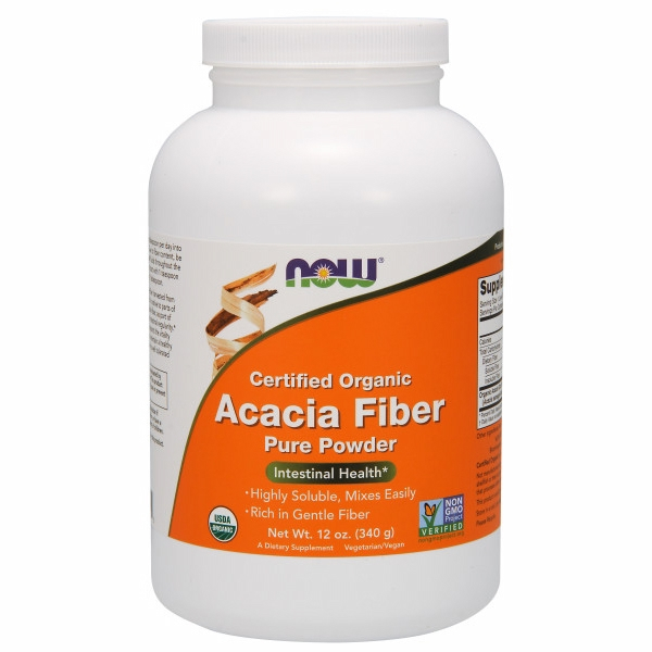 Foto 2 pulgar | Polvo Orgánico de Fibra de Acacia Now Foods 350 ml - Venta Internacional