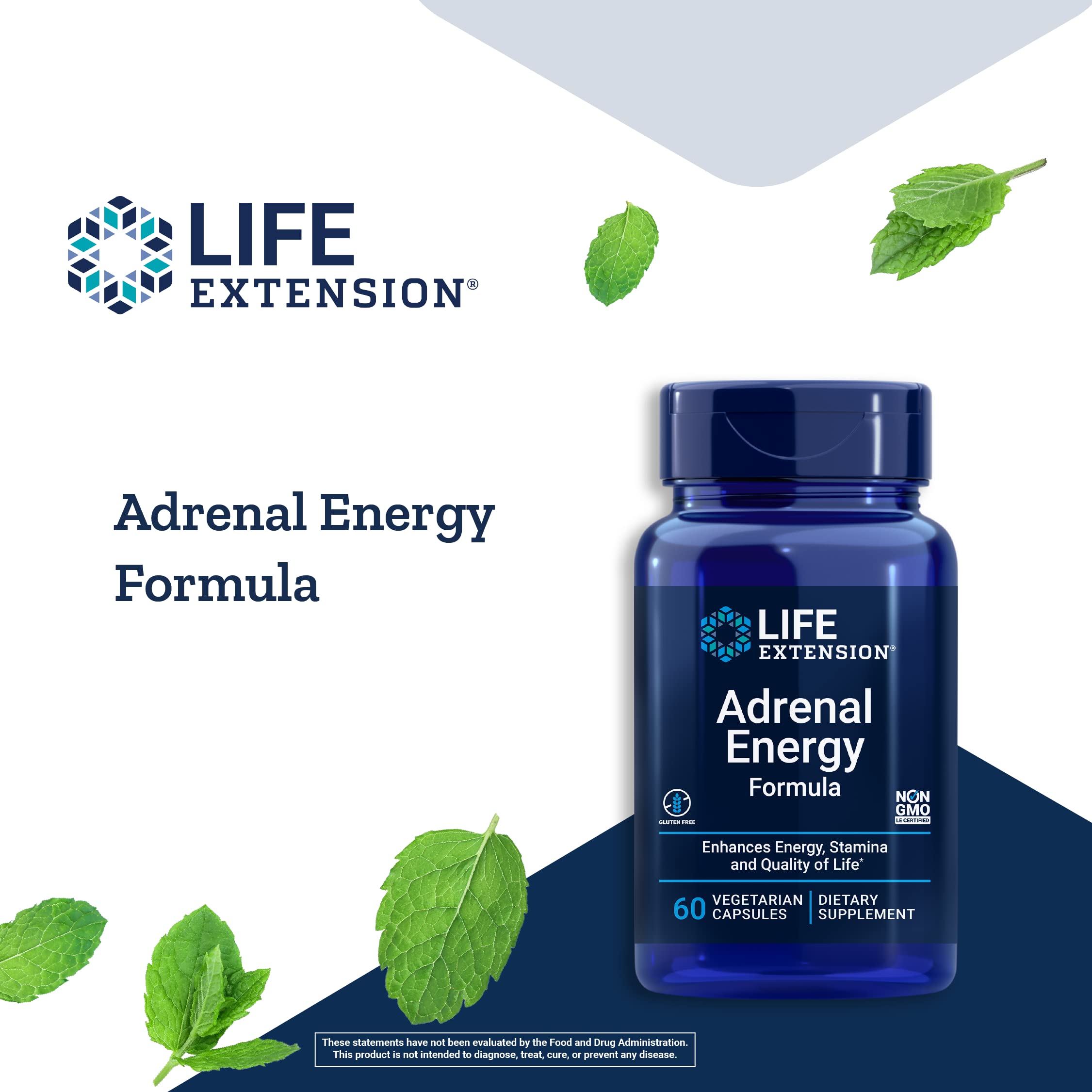 Foto 5 pulgar | Suplemento Life Extension Adrenal Energy Formula Antiestrés - Venta Internacional