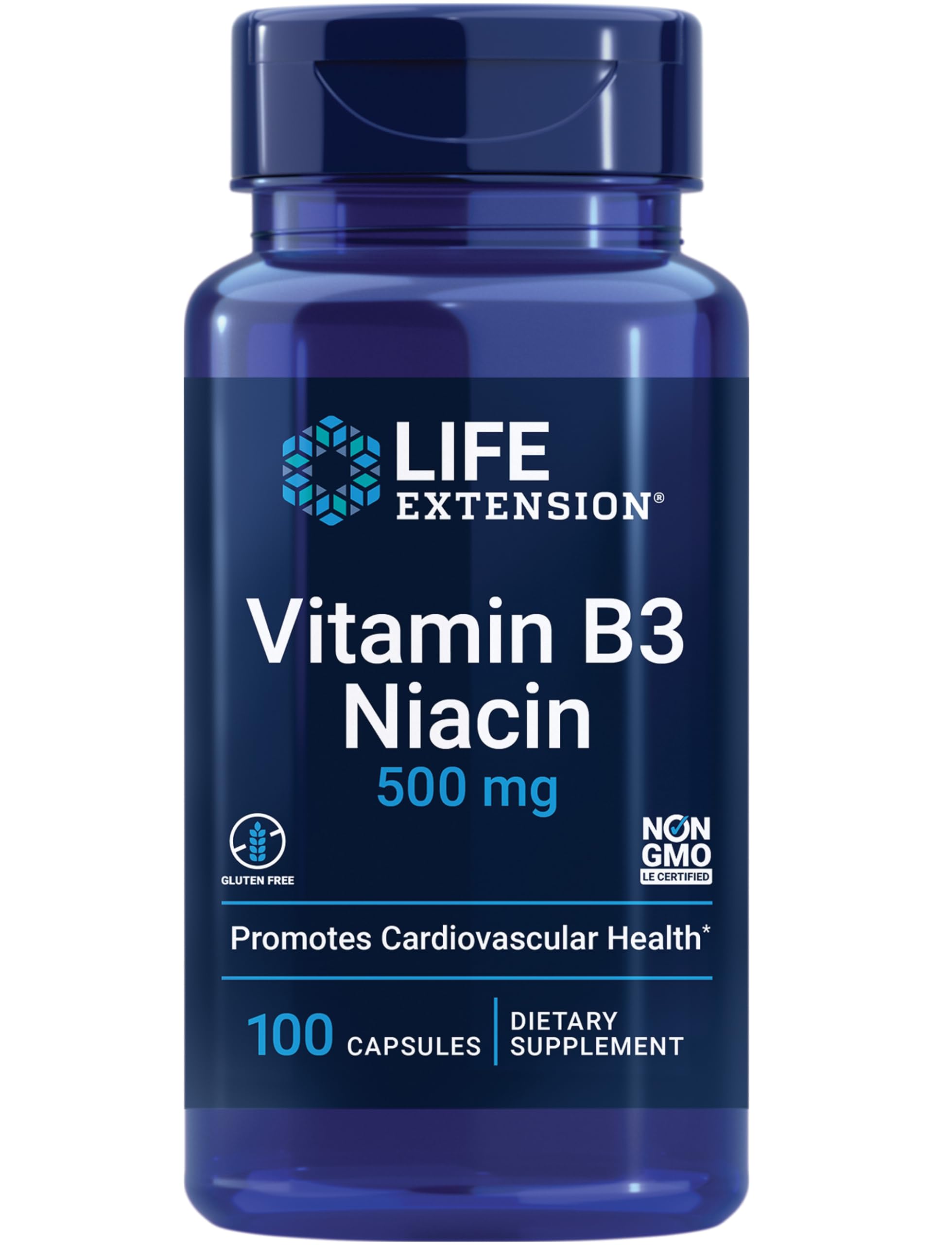 Foto 2 pulgar | Vitamina B3 Niacina 500 Mg Life Extension - Venta Internacional.