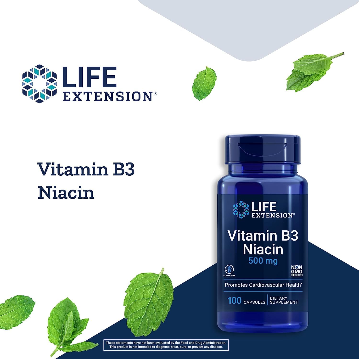 Foto 4 pulgar | Vitamina B3 Niacina 500 Mg Life Extension - Venta Internacional.