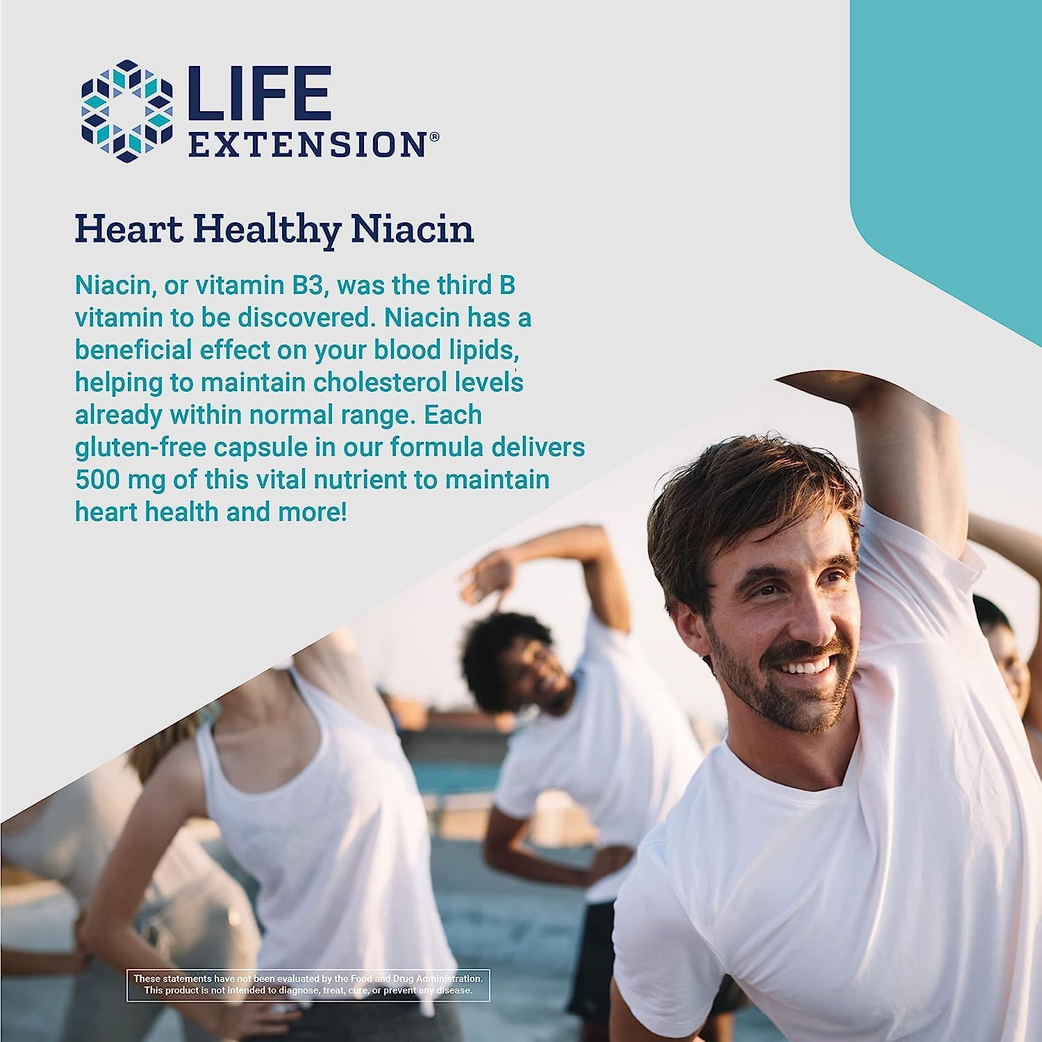 Foto 5 pulgar | Vitamina B3 Niacina 500 Mg Life Extension - Venta Internacional.