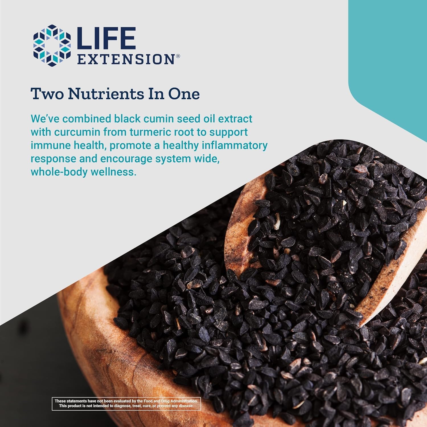 Foto 4 pulgar | Aceite De Semillas De Comino Negro Supplement Life Extension Y Curcumina El - Venta Internacional.