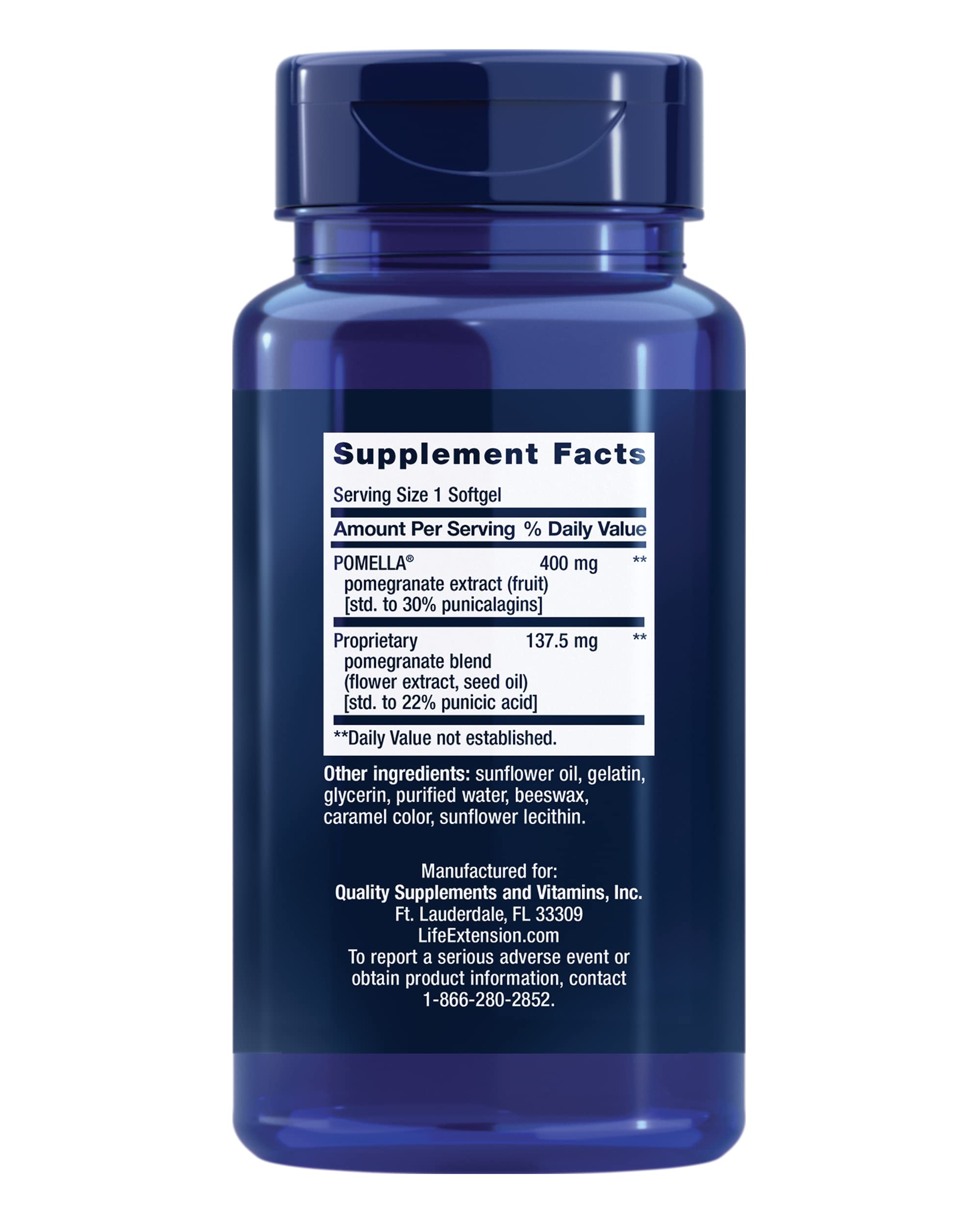 Foto 3 pulgar | Supplement Life Extension Pomegranate Complete 30 Cápsulas Blandas - Venta Internacional.