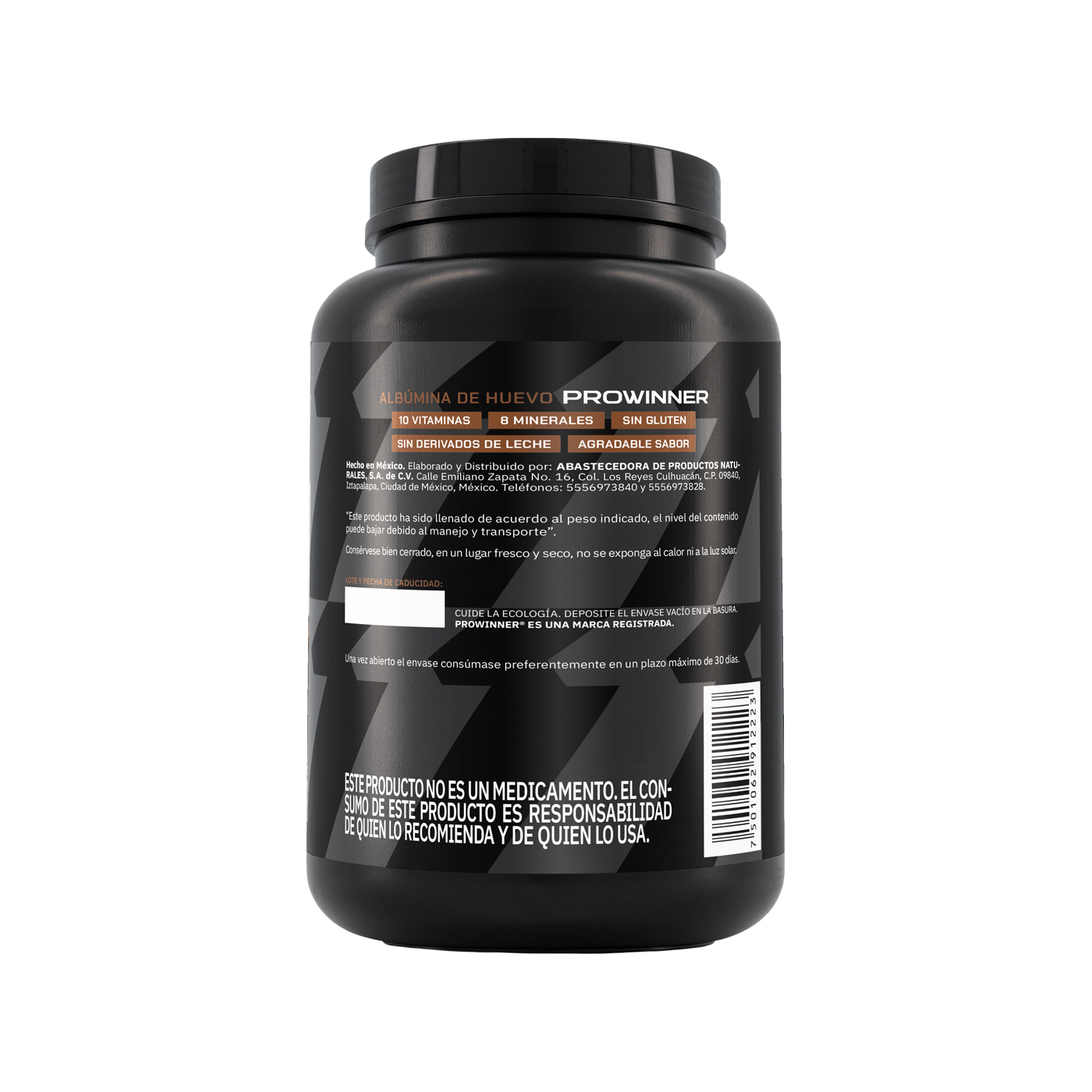 Foto 2 | Suplemento Albumina de Huevo ProWinner Sabor Chocolate 500g
