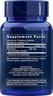 Foto 2 | Suplemento Life Extension, Cápsulas De Estroncio, 750 Mg, 90% Vegetariano - Venta Internacional.