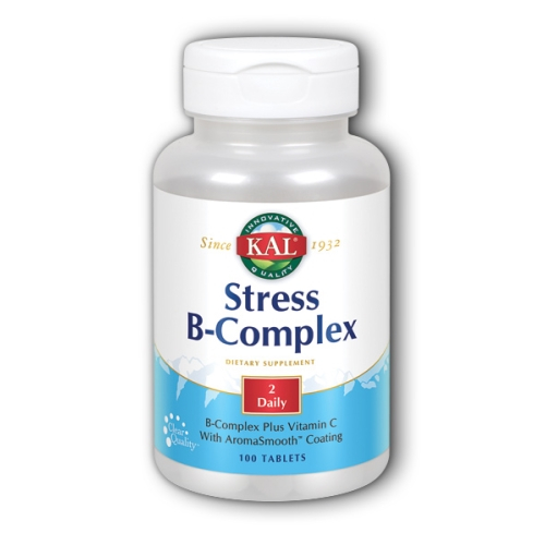 Foto 2 pulgar | Suplemento Stress B-complex 100 Comprimidos Kal (paquete De 6) - Venta Internacional.