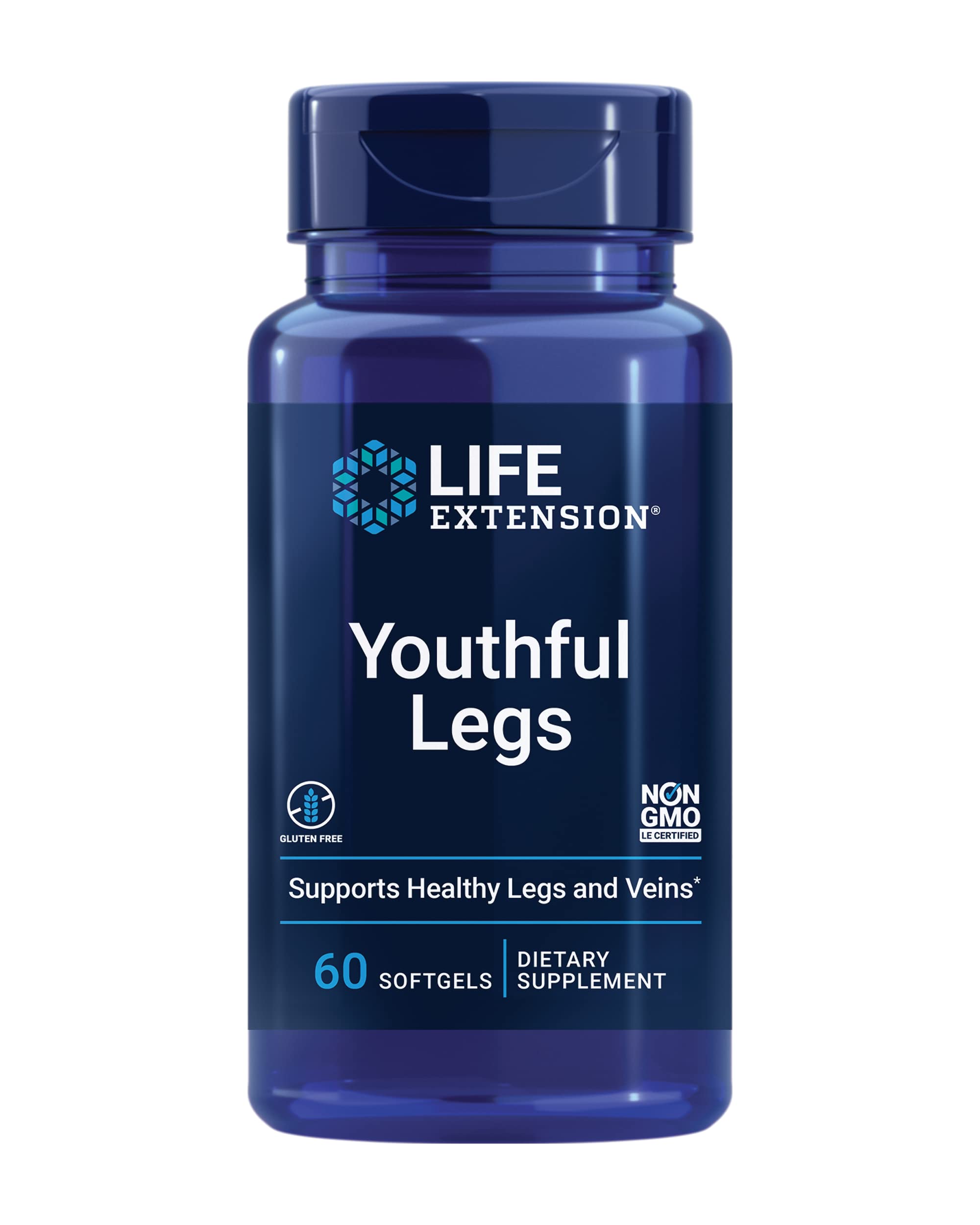 Foto 2 pulgar | 60 Cápsulas Blandas Supplement Life Extension Youthful Legs Women - Venta Internacional