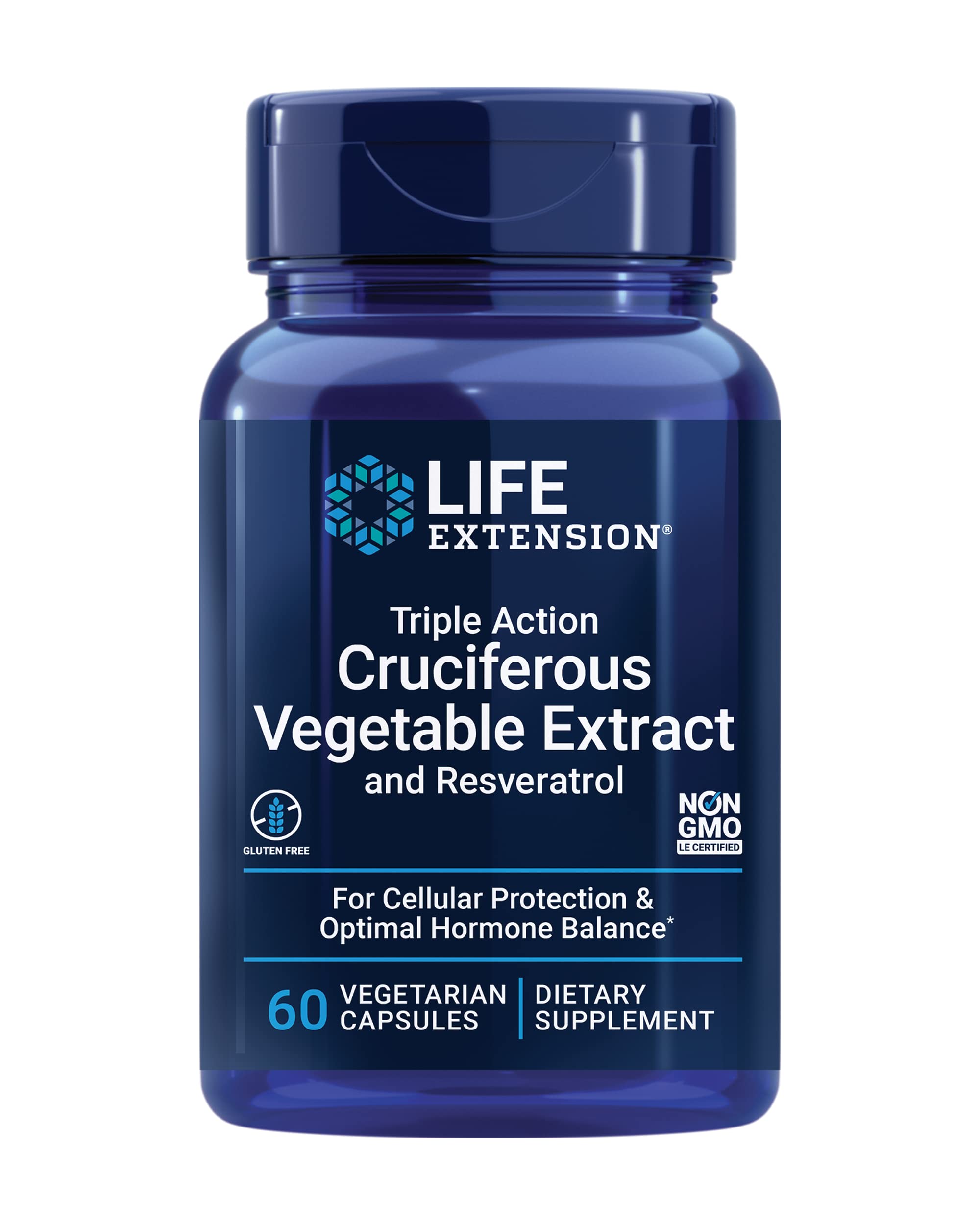 Foto 2 pulgar | Suplemento Life Extension Extracto Vegetal Crucífero de Triple Acción y Resveratrol 60 Cápsulas - Venta Internacional