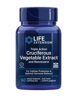 Foto 1 | Suplemento Life Extension Extracto Vegetal Crucífero de Triple Acción y Resveratrol 60 Cápsulas - Venta Internacional
