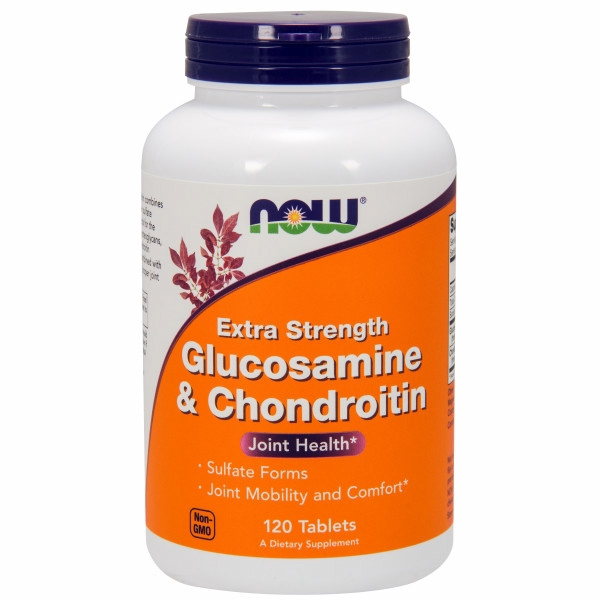 Foto 2 pulgar | Supplement Now Foods Glucosamina Y Condroitina 120 Comprimidos - Venta Internacional.