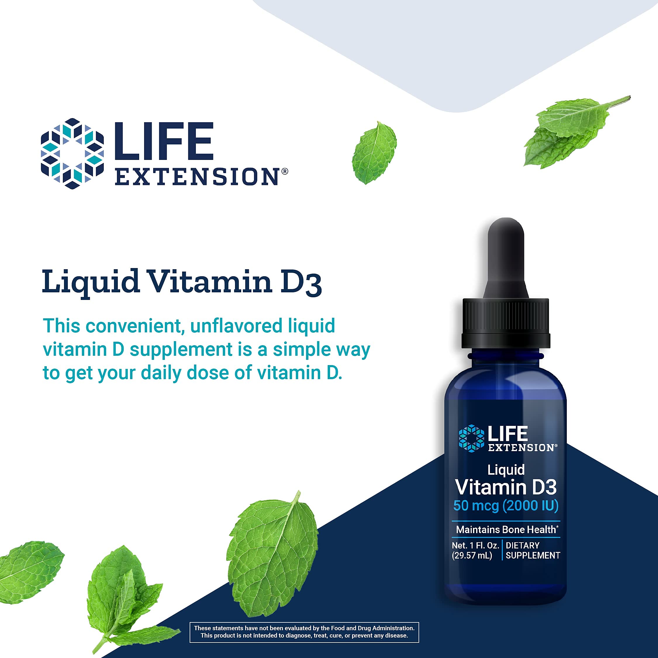Foto 5 pulgar | Suplemento de Vitamina D Life Extension Liquid D3 50 mcg (2000 Ui) - Venta Internacional