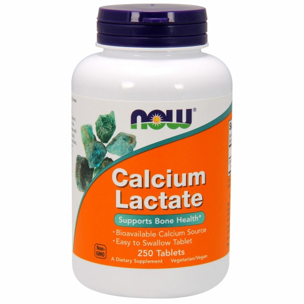 Supplement Now Foods 250 Comprimidos De Lactato De Calcio - Venta Internacional.