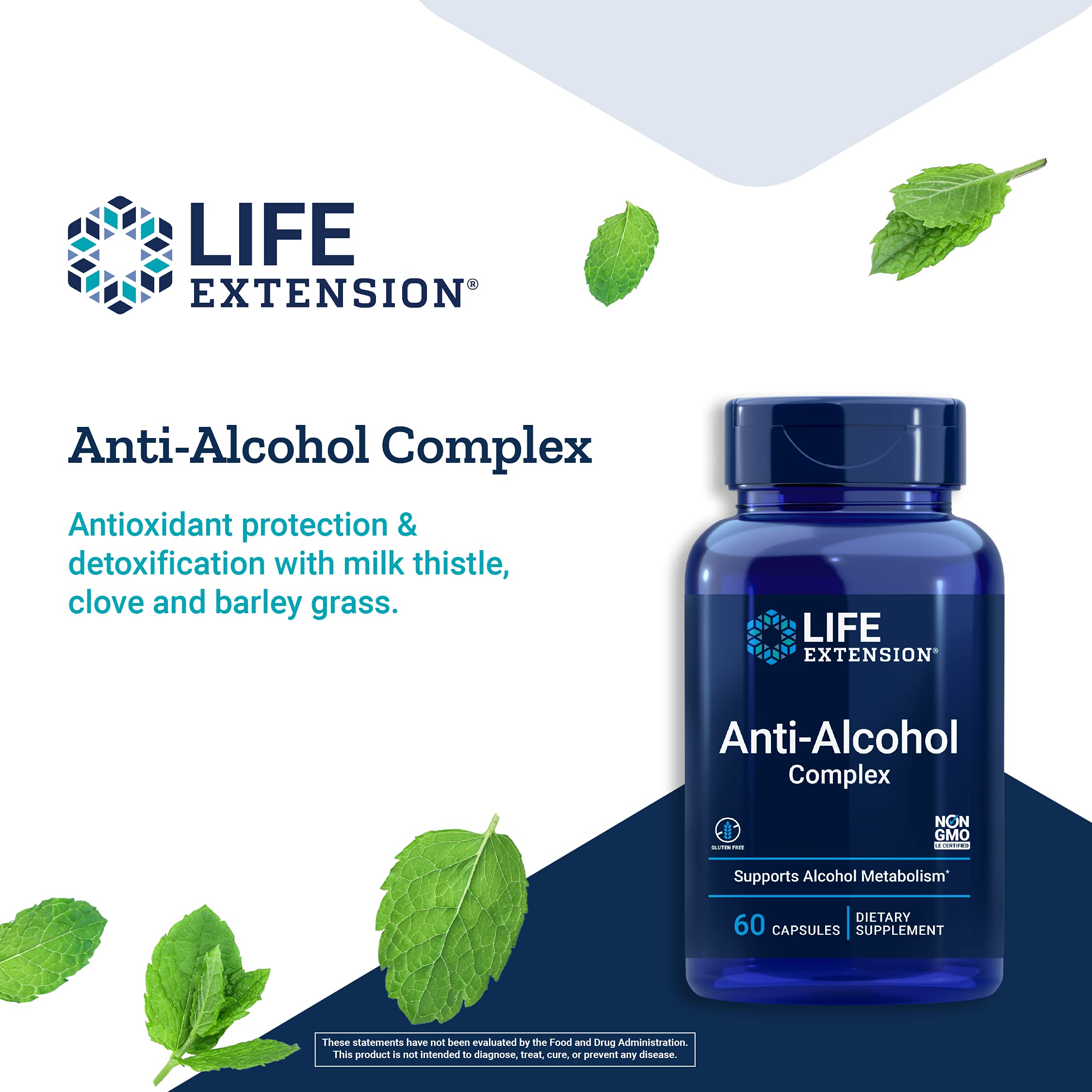Foto 5 pulgar | Complement Life Extension, Complejo Antialcohol, Salud Hepática - Venta Internacional.