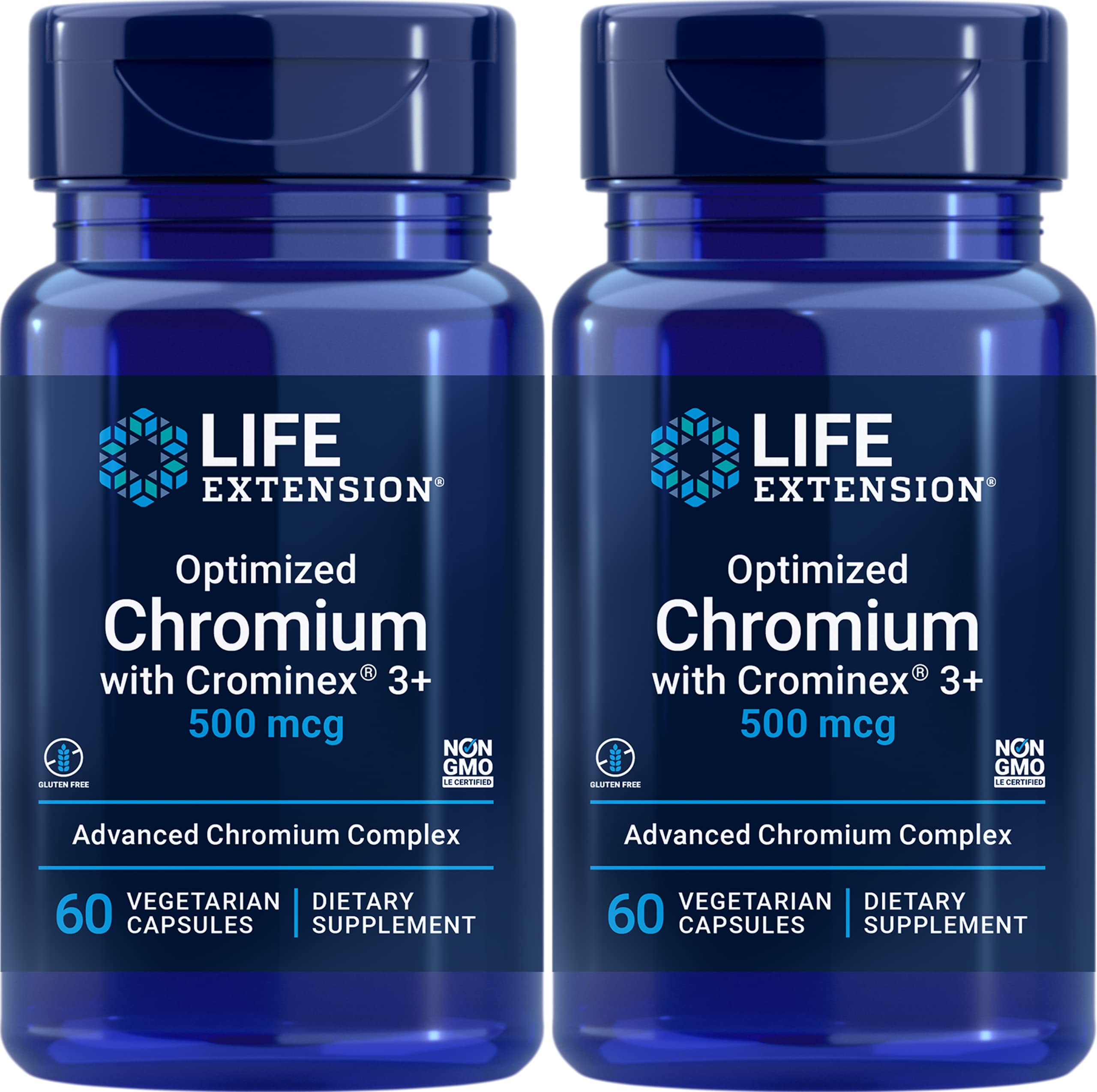 Cromo Crominex 3+ 500 Optimizado Para Supplement Life Extension - Venta Internacional.