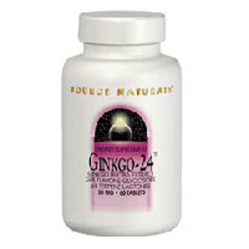 Foto 2 pulgar | Extracto De Ginkgo-24 Biloba Supplement Source Naturals, 60 Tabletas - Venta Internacional.