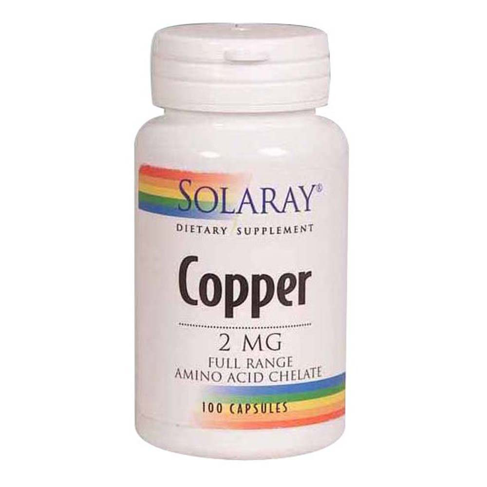 Supplement Copper Solaray, 100 Cápsulas, Paquete De 6 - Venta Internacional.