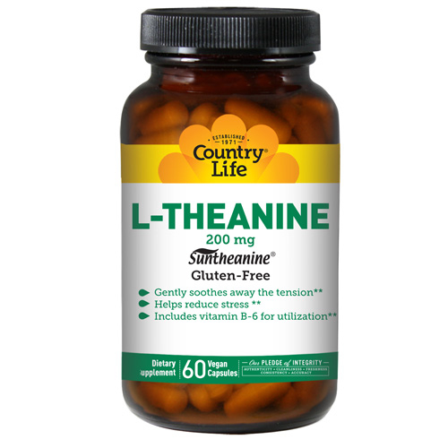 Suplemento Country Life L-teanina B-6 60 Cápsulas (paquete De 6) - Venta Internacional.