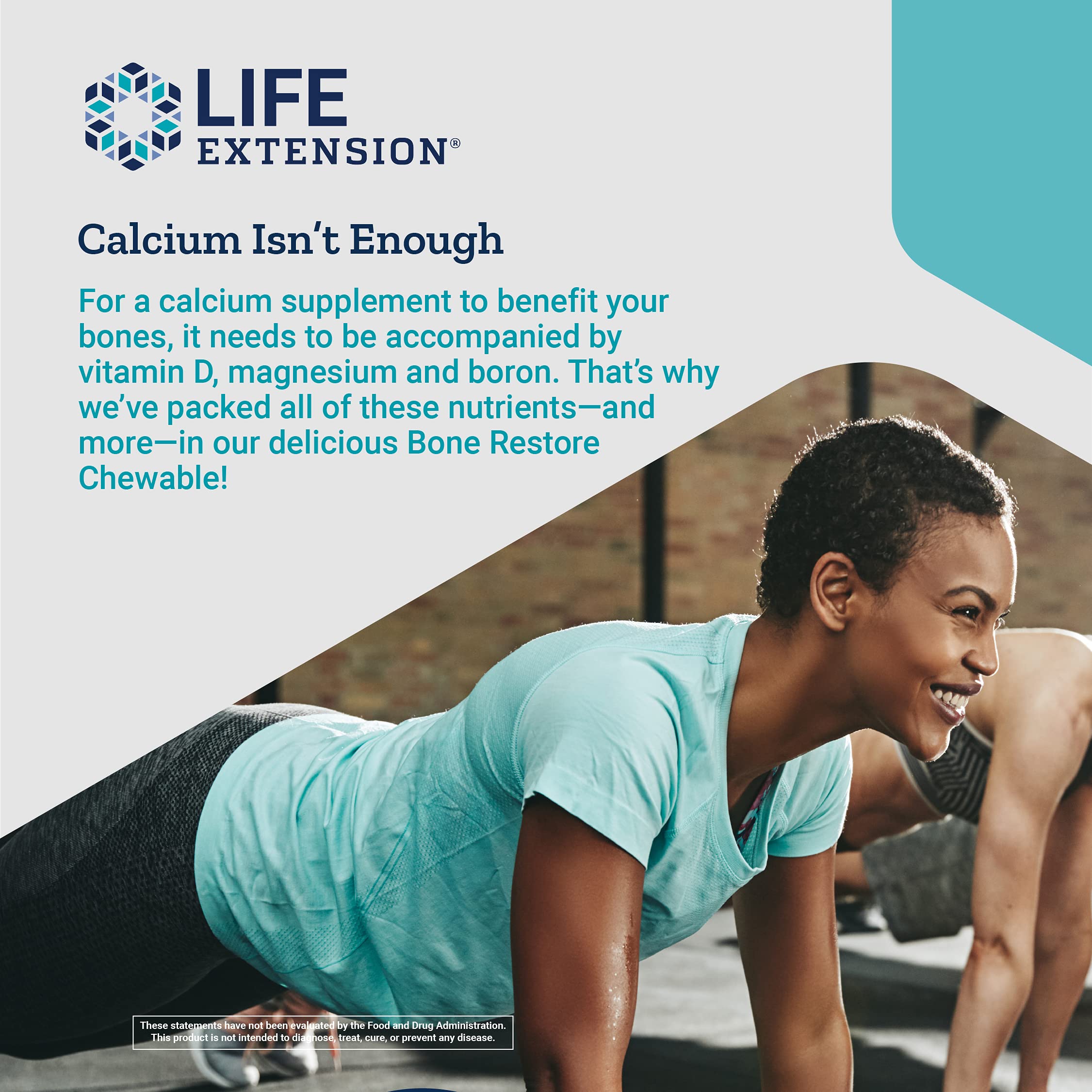 Foto 5 | Tabletas Masticables Life Extension Bone Restore Sin Azúcar Ch - Venta Internacional.