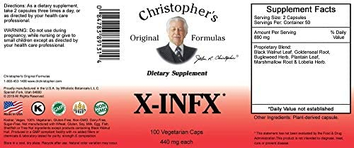 Foto 4 pulgar | Suplemento Dr. Christopher's X-infx 100 Cápsulas 440 Mg (paquete De 2) - Venta Internacional.