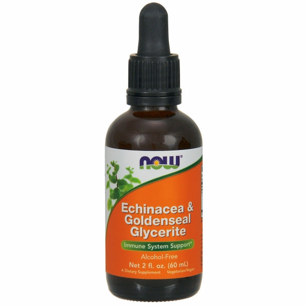 Supplement Now Foods Equinácea Y Glicerita De Sello De Oro, 60 Ml - Venta Internacional.